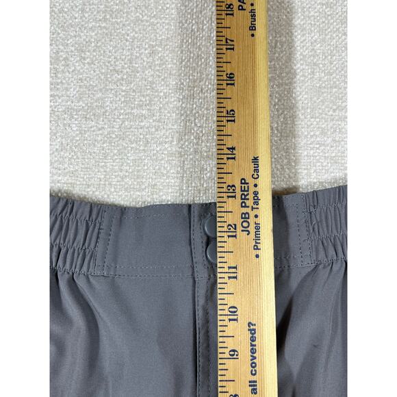 Burlebo Mens XL Gray Elastic Waist Drawstring Casual Athletic Performance Shorts - Picture 13 of 13